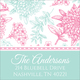 Pom Poms Square Address Labels Image 1 of 3